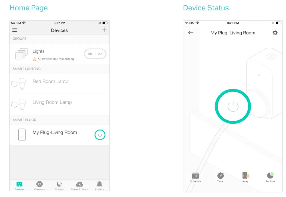 tp link KP125 Kasa Smart Wi Fi Plug Slim - app 1