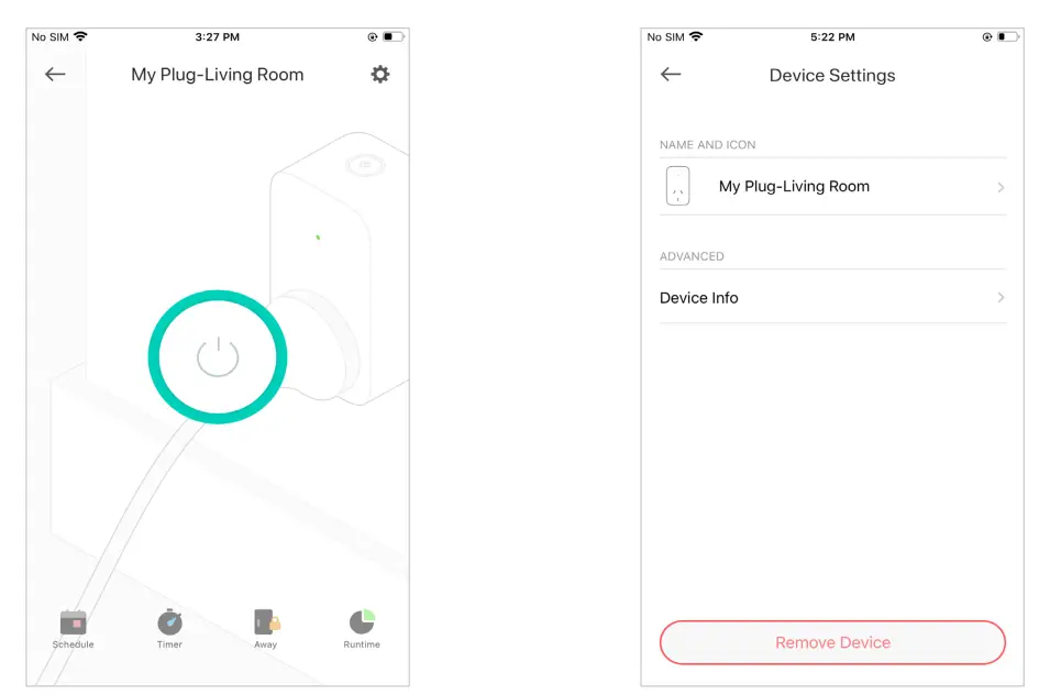 tp link KP125 Kasa Smart Wi Fi Plug Slim - app 6