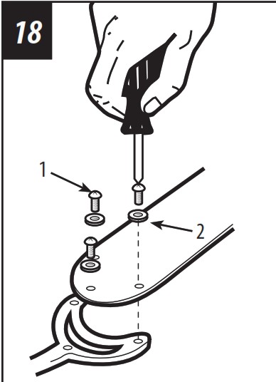 Westinghouse 7802400 Indoor Ceiling Fan - BLADE INSTALLATION