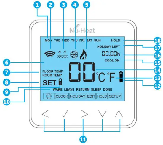 Nu Heat 472052 Heat Pump System - THERMOSTAT
