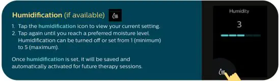 PHILIPS HH1551 Dreamstation 2 Auto CPAP Advanced with Humidifier - settings 1