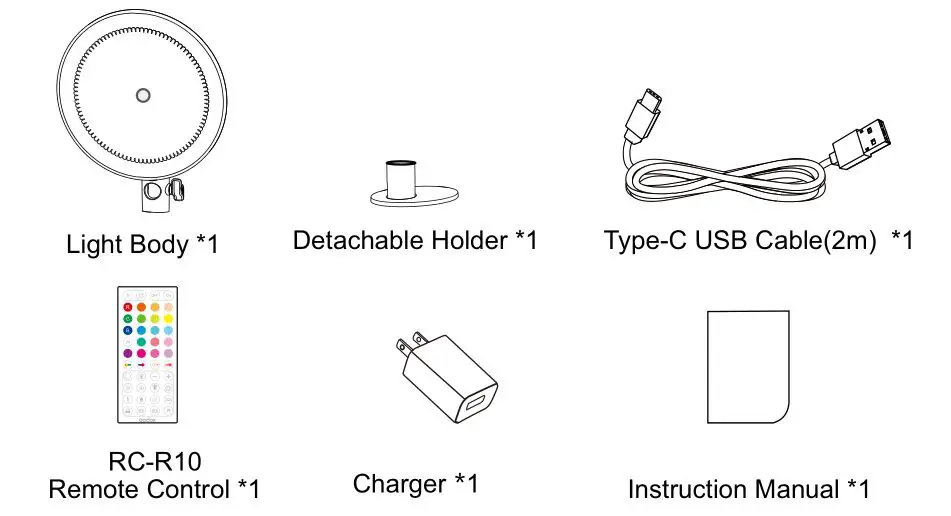 Godox 017 Multicolor LED Interior Light - overview