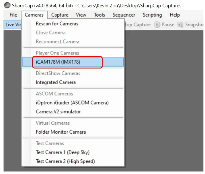 iOptron iCAM462C Planetary Camera - Driver Installation 6