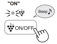 PLASMACLUSTER ION ON/OFF ION ON/OFF ( )