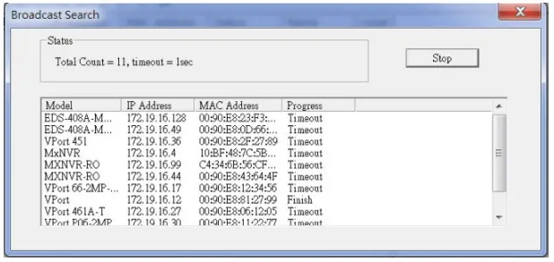 MOXA VPort 464 Series Video Encoders - Broadcast Search2