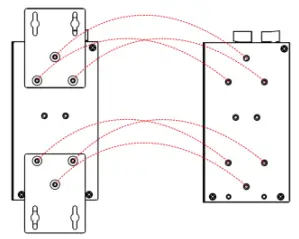 MOXA VPort 464 Series Video Encoders - Wall Mounting