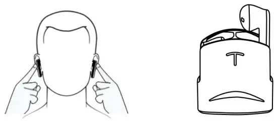 HT17 TWS True Wireless Earbuds - earphones off