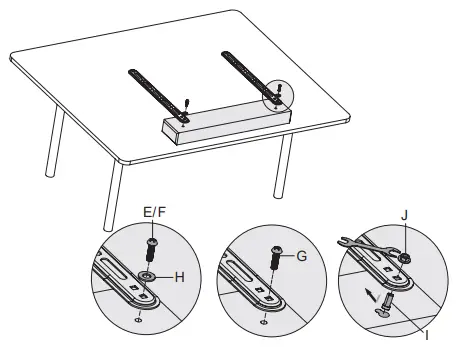 VIVO Universal Soundbar TV Mount 1A-1