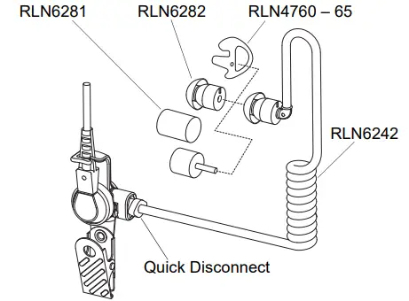 motorola PMLN6127 Impres Surveillance Earpiece 1