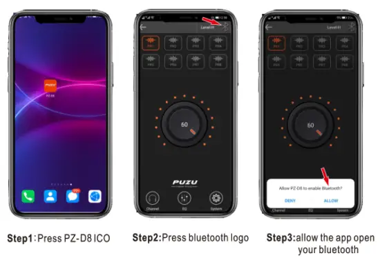PUZU PZ-D8 D-Class Car DSP Amplifier - App