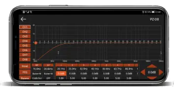 PUZU PZ-D8 D-Class Car DSP Amplifier - eq setting