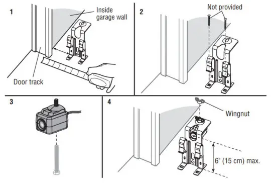 LiftMaster 041-0136 Safety Reversing Sensor Replacement - figure 3