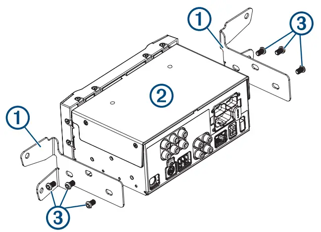 GARMIN VIEO RV 51 Installation aligning the holes