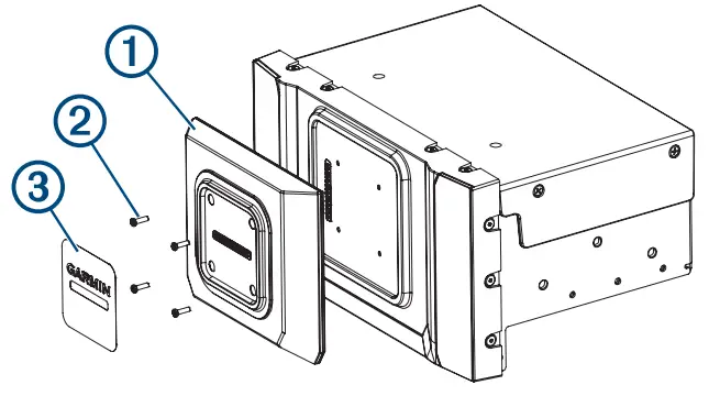 GARMIN VIEO RV 51 Installation front of the dock