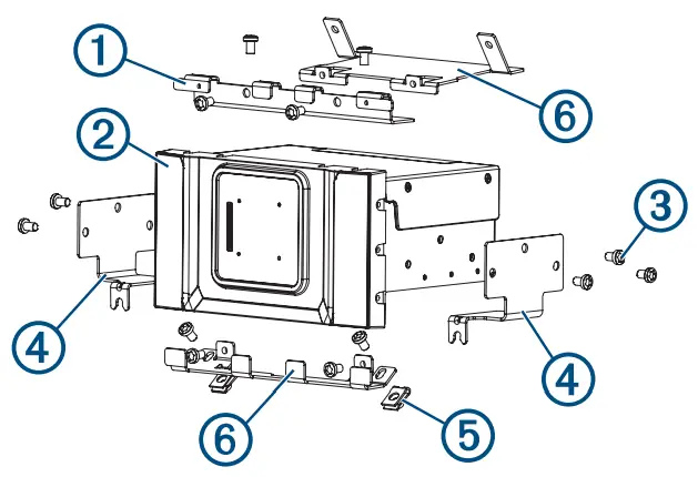 GARMIN VIEO RV 51 Installation the holes