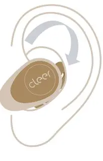 cleer True Wireless Active Headphone User Manual - Twist the GOAL earbuds to fit your ears