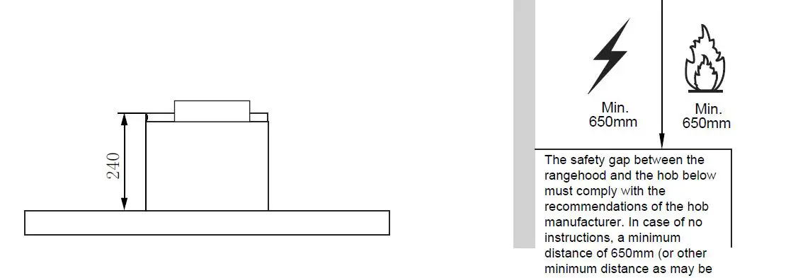 Kleenmaid RHSC61 Wall Mounted Canopy Rangehood fig 7