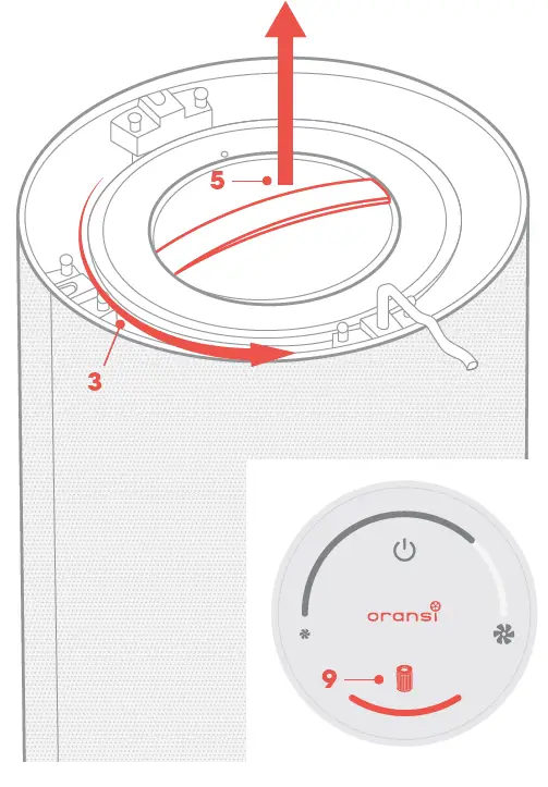 Oransi MD01 mod HEPA Air Purifier-fig6