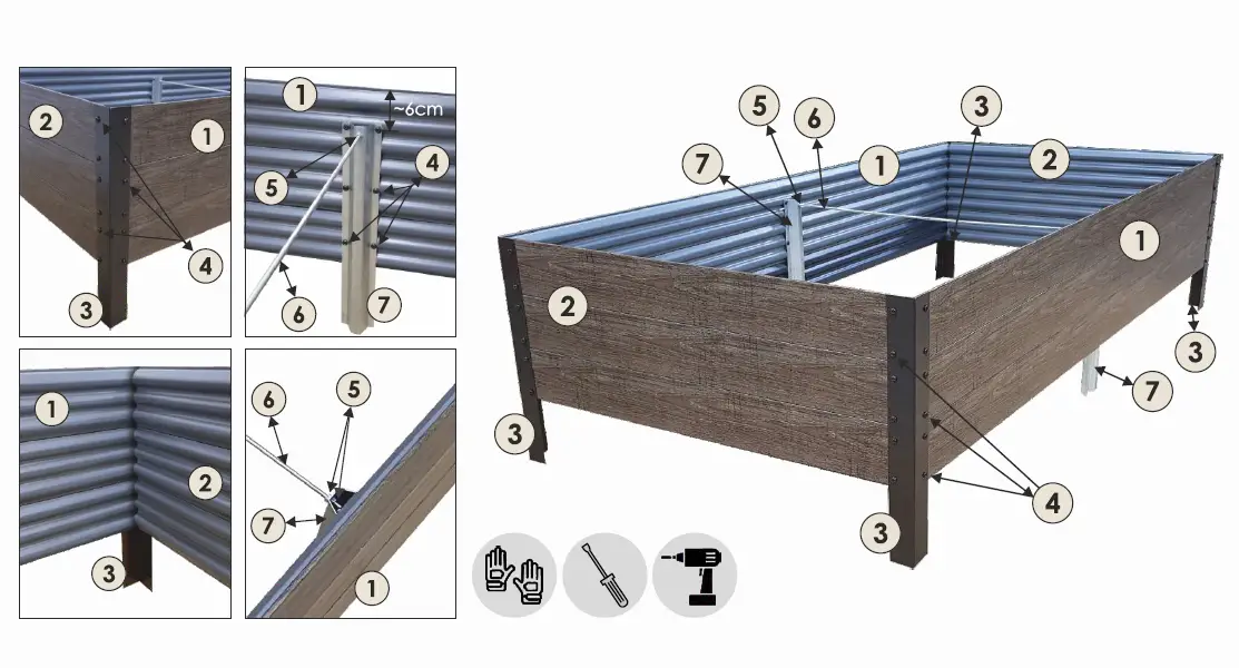 DANCOVER GH140111 Raised Garden Bed-FIG1