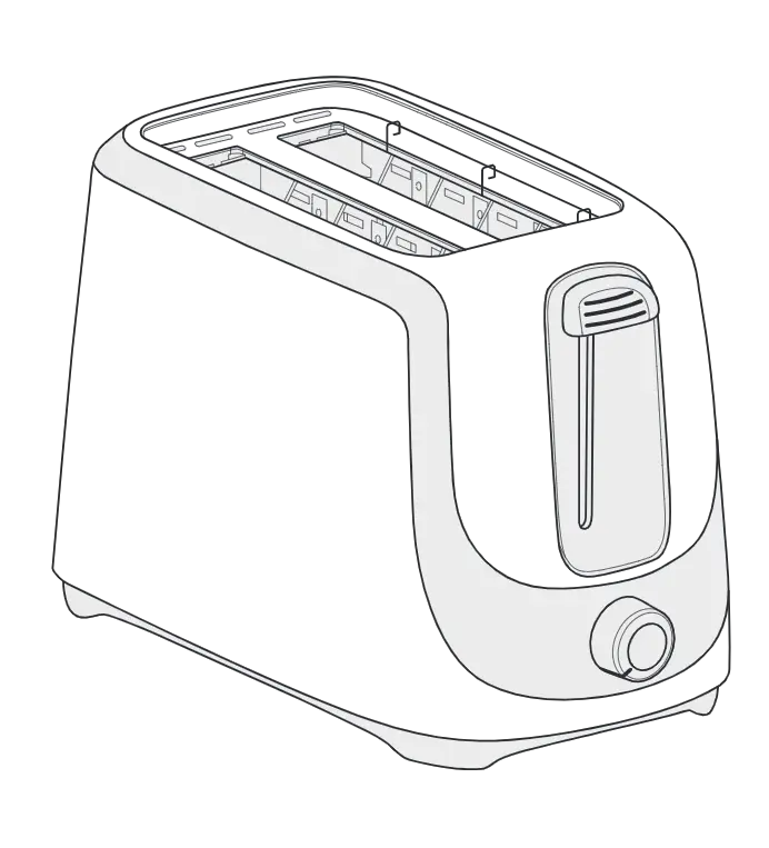 Nedis Kabt150ebk | Kabt150ewt 2-slice Toaster User Manual