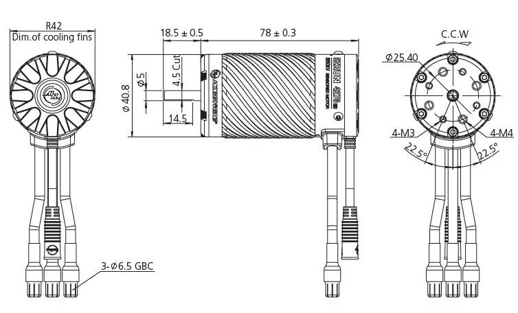 HOBBYWING EZRUN 4278SD Sensored Brushless 1