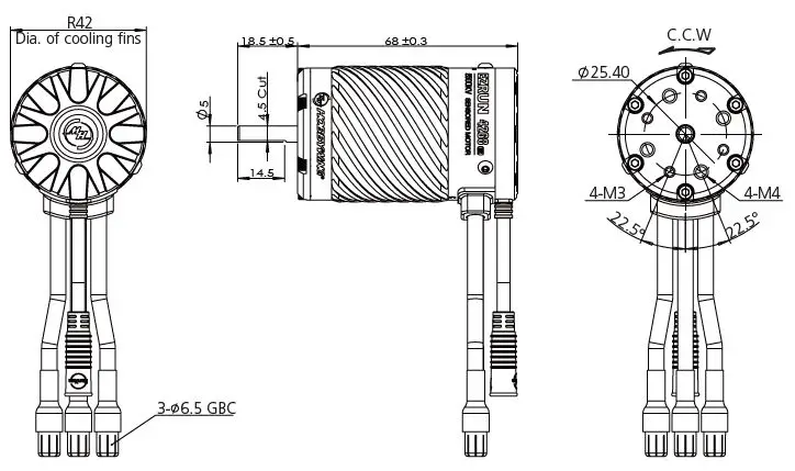 HOBBYWING EZRUN 4278SD Sensored Brushless 2