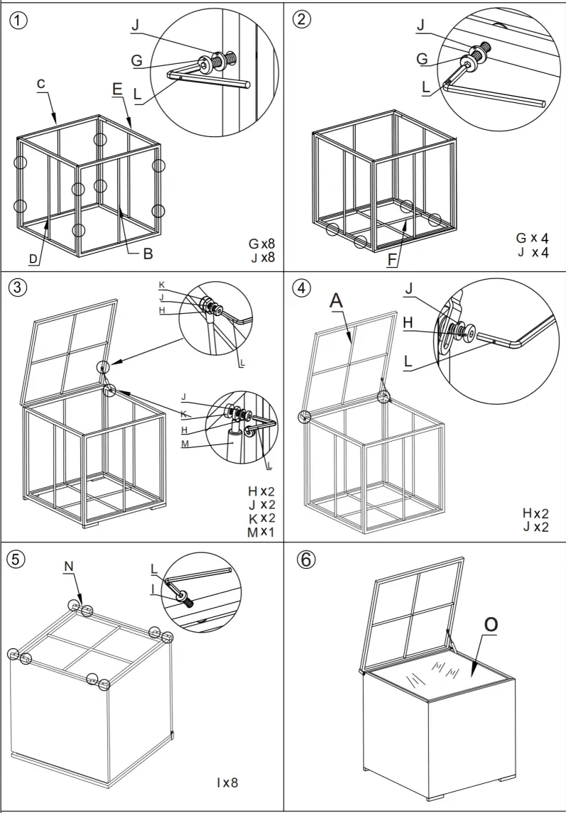 Karl Home 749076551206 60 Gal. Brown Gradient Rattan Deck Box - 17