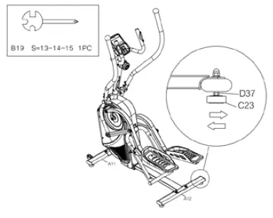 SUNNY Health Fitness SF-E3914 Pro Cardio Climber Elliptical Machine-12
