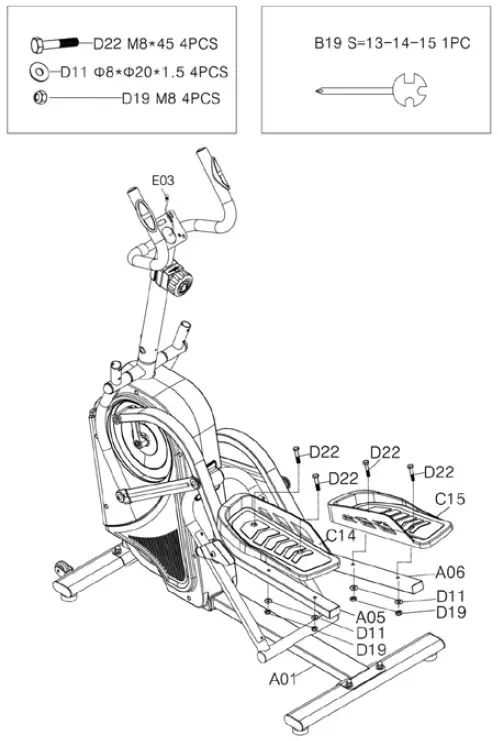 SUNNY Health Fitness SF-E3914 Pro Cardio Climber Elliptical Machine-6