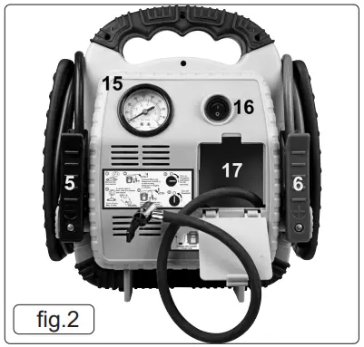 SEALEY-RS132-V5-Roadstart-Emergency-Jump-Starter-with-Air-Compressor-12V-900-Peak-Amps-FIG-2