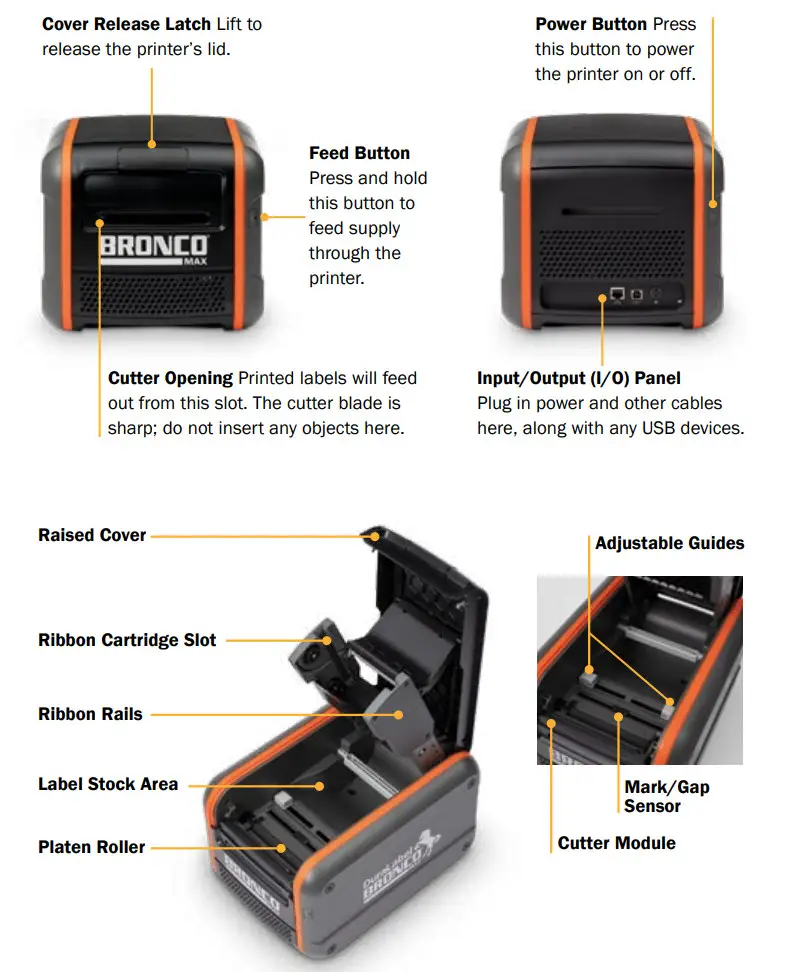 BRONCO DLBM01 Industrial Label Printer - Figure 3