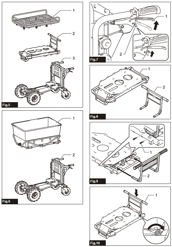 makita DCU603 Battery Powered Wheelbarrow-2