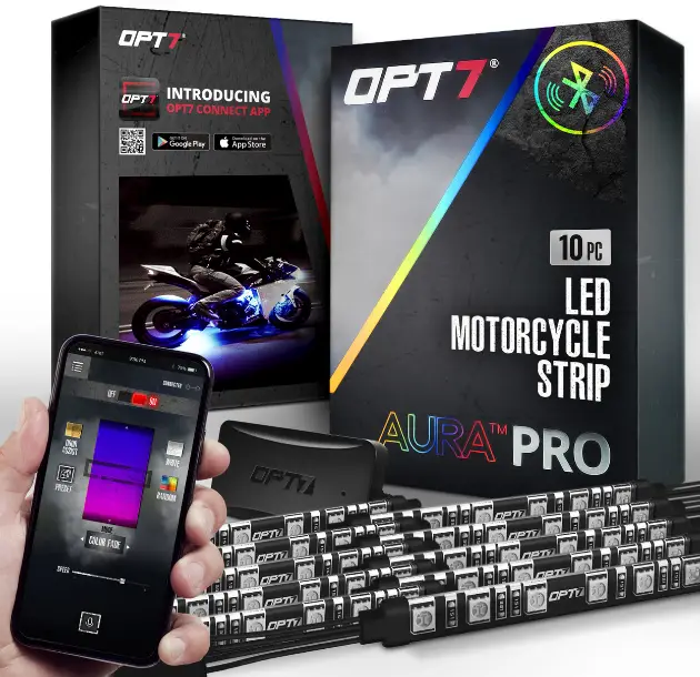 OPT7-Aura-Pro-Motorcycle-Sport-LED-Light-Kit-PRODUCT