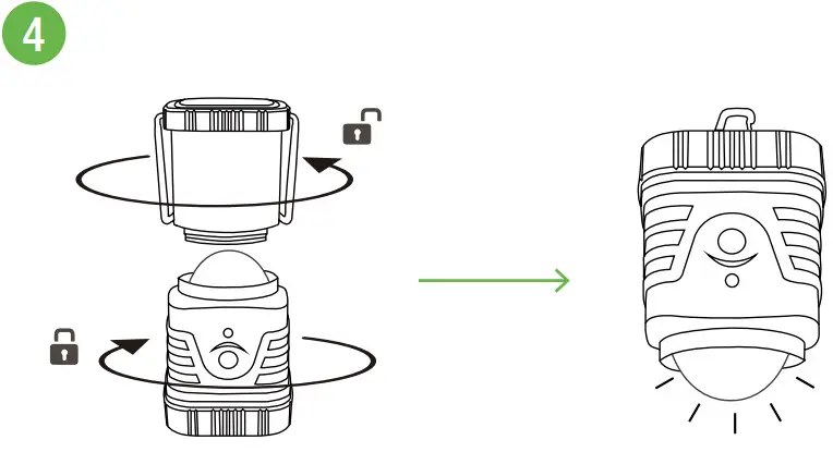 LE LIGHTING EVER 3300008 LED Camping Lantern - FIG 8