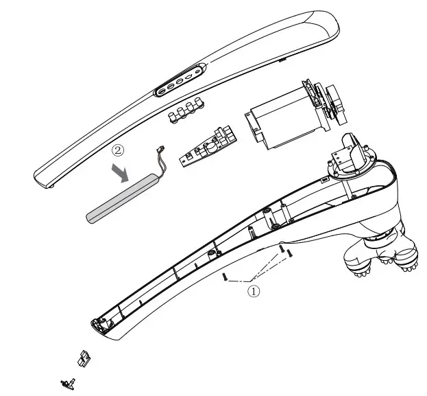NAIPO XF-5120 Cordless Handheld Percussion Massager - Figure 1