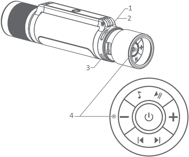 NexTool Outdoor 12 In 1 Thunder Music Flashlight A02