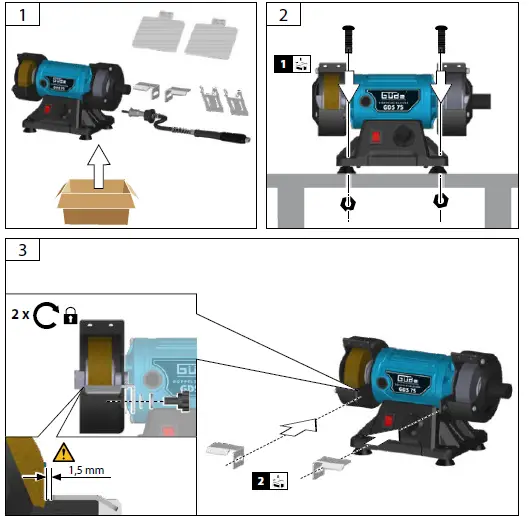 Gude GDS 75 Duplex Grinding Machine-2