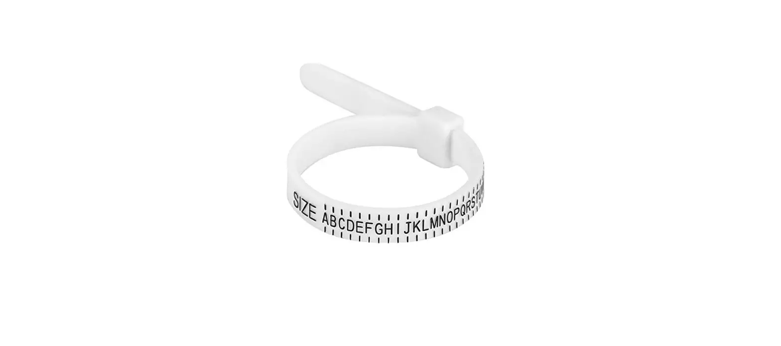 Sand Silver Printable Ring Sizer Instructions
