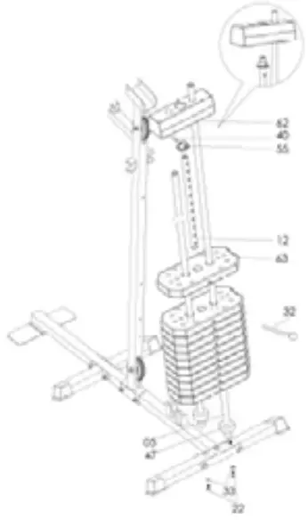 FITFIU GYM 100 Fitness Multi Station Machine - Figure 2