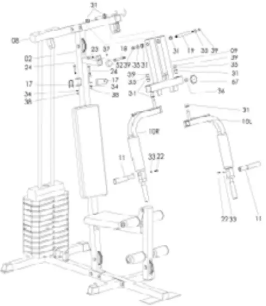 FITFIU GYM 100 Fitness Multi Station Machine - Figure 5