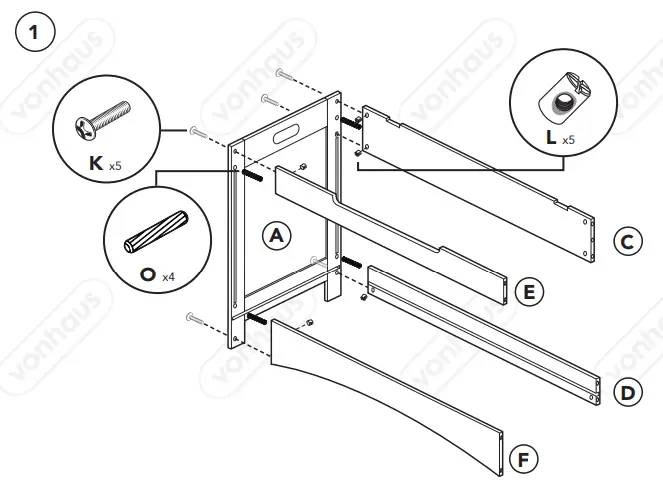 VonHaus 3024022 Colonial Storage Chest with Lift-Up Lid - fig 1