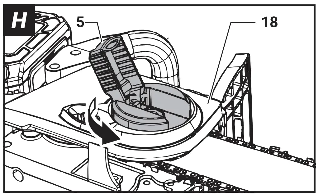 BT-CSC001 Maxxpack Cordless Chain Saw Operating Instruction illustration