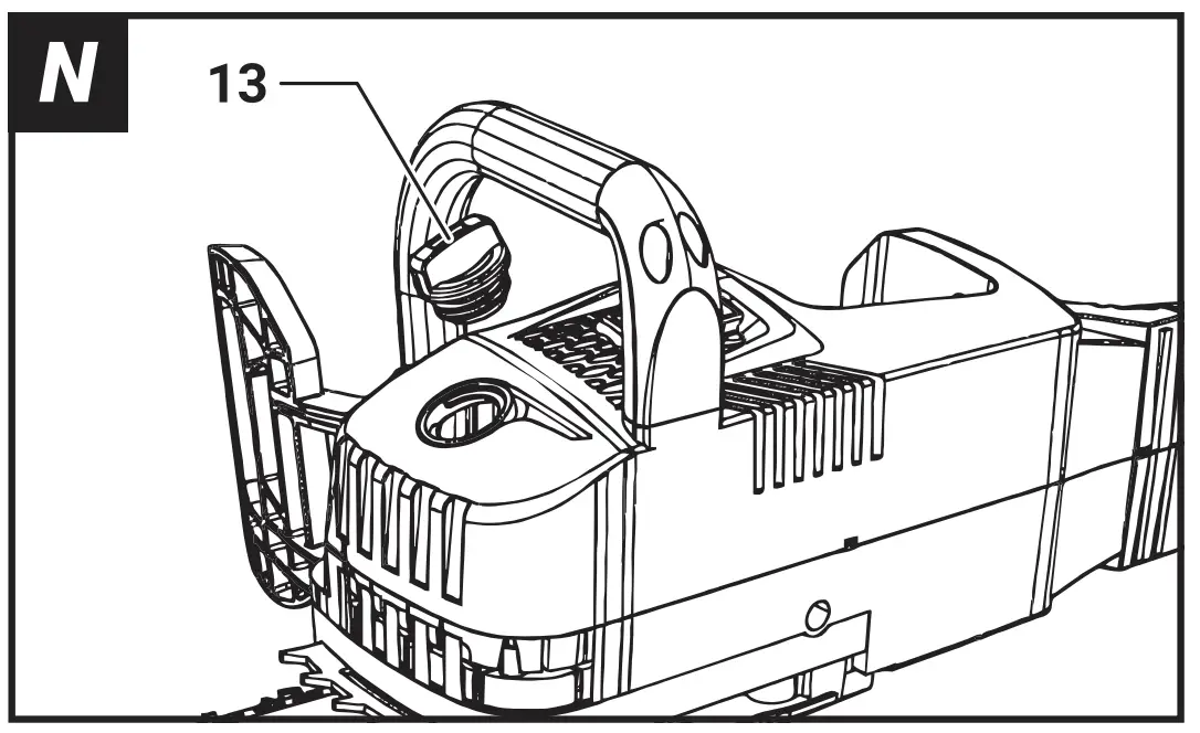 BT-CSC001 Maxxpack Cordless Chain Saw Operating Instruction illustration