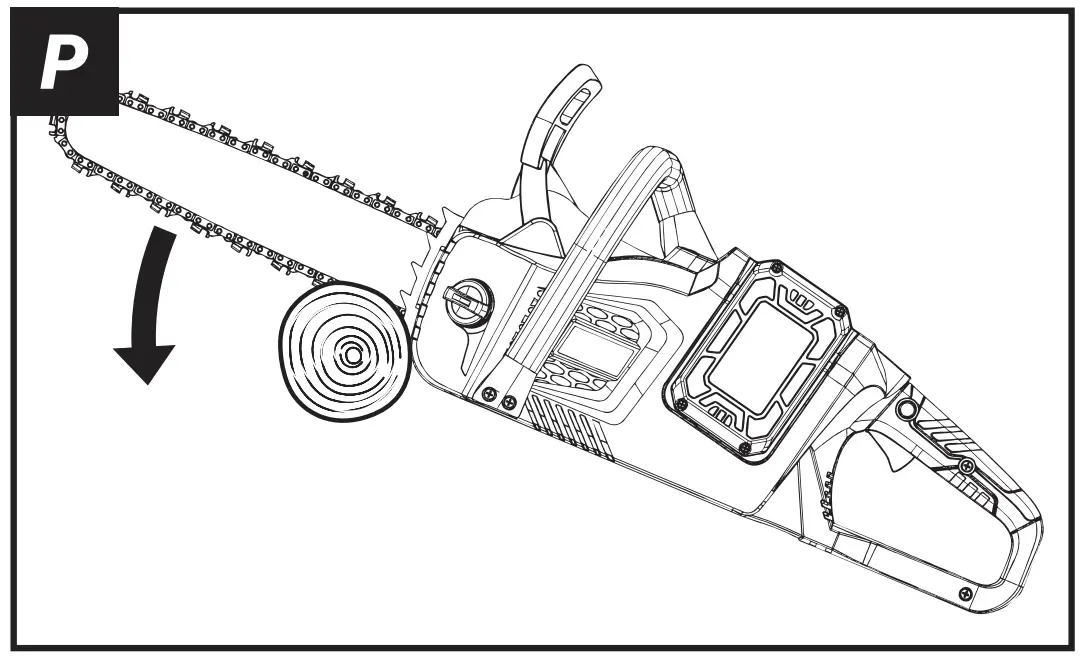 BT-CSC001 Maxxpack Cordless Chain Saw Operating Instruction illustration