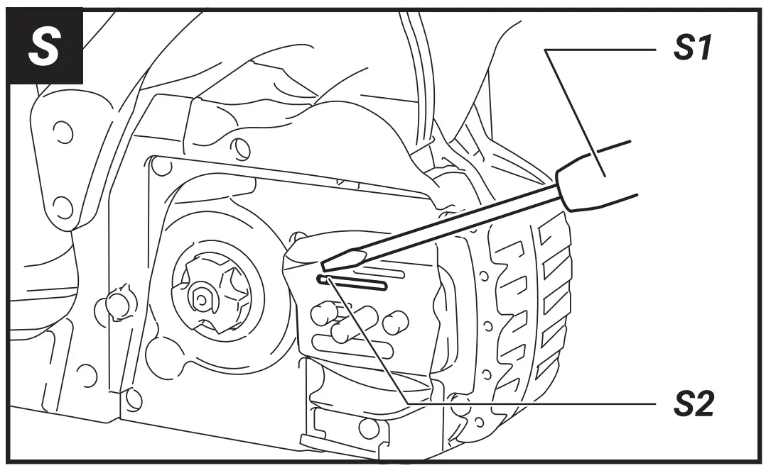 BT-CSC001 Maxxpack Cordless Chain Saw Operating Instruction illustration