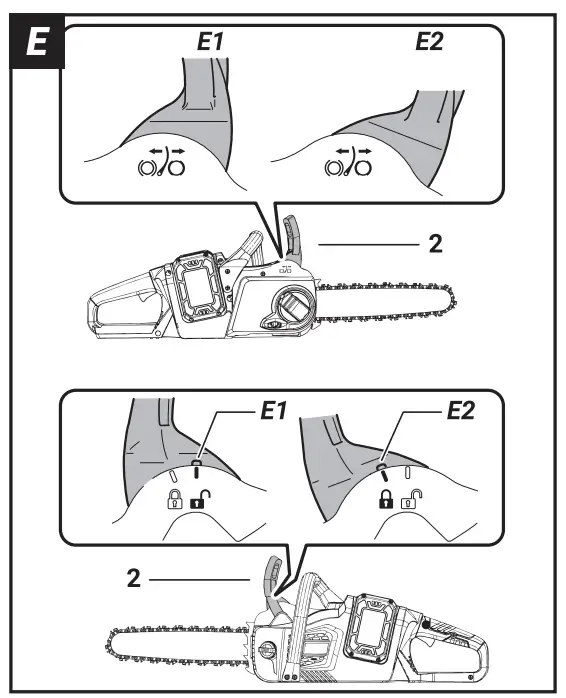 BT-CSC001 Maxxpack Cordless Chain Saw Operating Instruction illustration