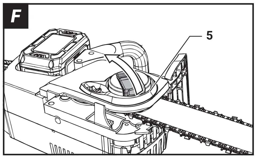 BT-CSC001 Maxxpack Cordless Chain Saw Operating Instruction illustration