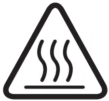 Caution hot surface Icon