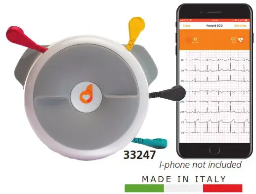 GIMA 33247 D Heart 8 12 Channel Portable ECG - CHANNEL PORTABLE ECG