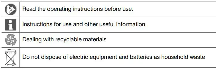 HILTI ST 1800-A22 Cordless Screwdriver Instruction Manual - Symbols in the documentation